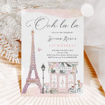 Invitación Paris Birthday Parisian Cafe Tea Fiesta Birthday<br><div class="desc">Paris Birthday Parisian Cafe Tea Fiesta Birthday Invitación Todos los diseños son © PIXELPERFECTIONPARTYLTD</div>