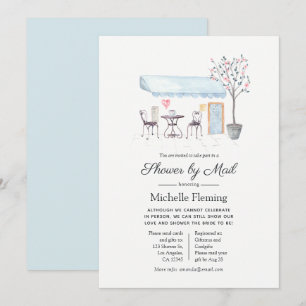 Invitación Paris Cafe Baby o Ducha de Novia por Correo