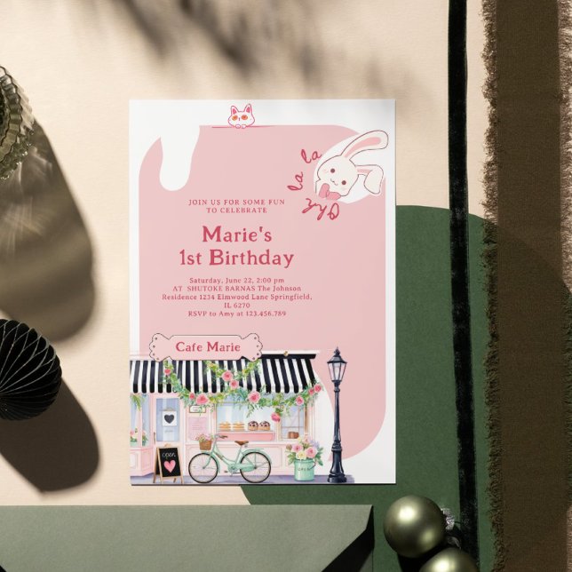 Invitación Paris Café Francés Parisino Tea Fiesta Chica Cumpl (Subido por el creador)