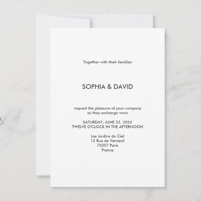 Invitación París Destino Guardar la Fecha (Reverso)