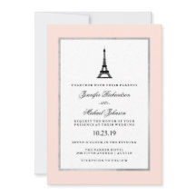 Paris Elegance Rubor Plata rosa y Boda negro