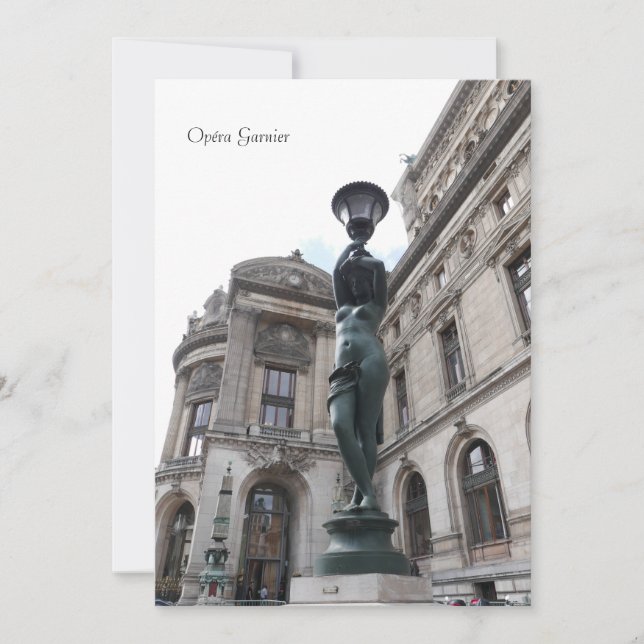 Invitación París. Francia. Palais Garnier (Anverso)