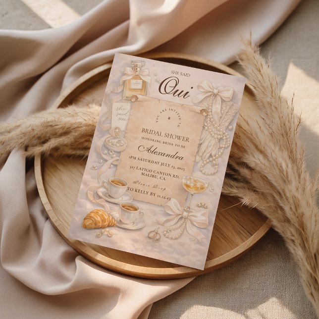 Invitación Paris Oui Bridal Shower (Subido por el creador)