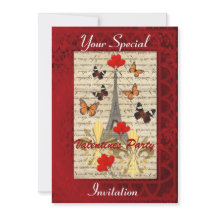 París y las mariposas Valentines fiesta