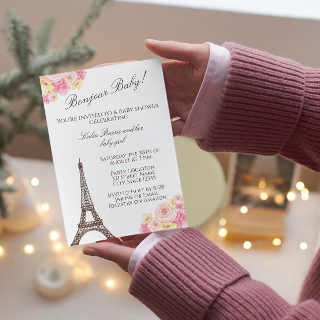 Invitación parisina a Baby Shower (Subido por el creador)