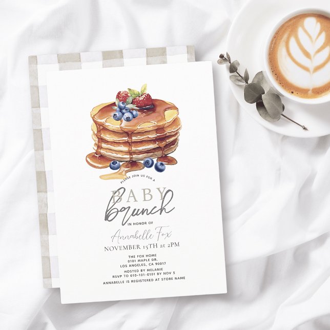 Invitación Paro acuático de panqueque Género-Bebé Neutral Bru (Subido por el creador)
