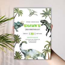 ¡Paro, Chomp, Roar! Dinosaurio 3.ᵉʳ Fiesta de cump