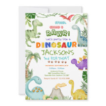 ¡Paro, Chomp y Roar! Fiesta de cumpleaños de Dinos