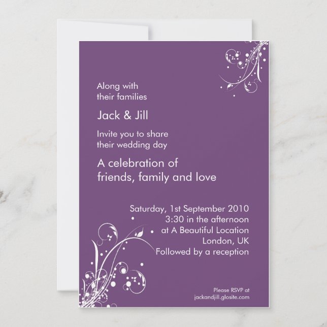 Invitación Paro (uva) 5x7 (Anverso)