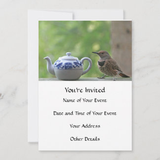 Invitación Parpadeo y tetera