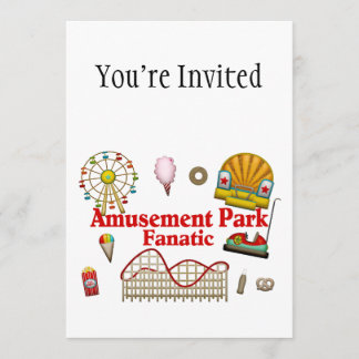 Invitación Parque de diversiones Fanatic