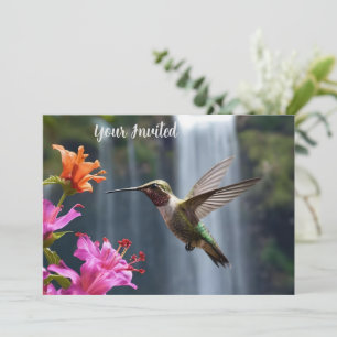 Invitación Parque de la cascada de Hummingbird