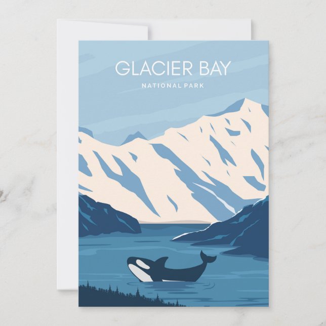 Invitación Parque nacional de la Bahía del Glaciar (Anverso)