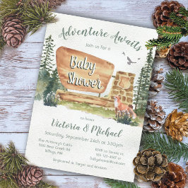 Invitación Parque nacional de Woodland Baby Shower