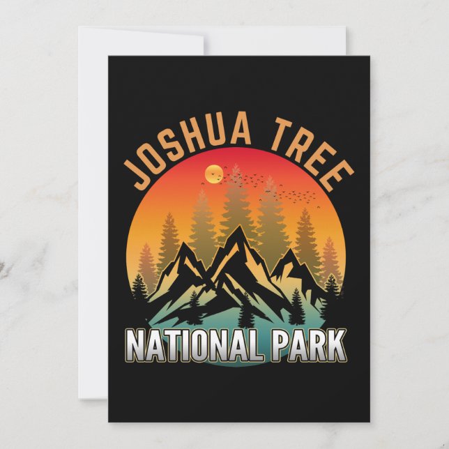 Invitación Parque Nacional Joshua Tree (Anverso)
