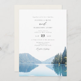 Invitación PARQUE NACIONAL OLÍMPICO Boda del Lago de Montaña