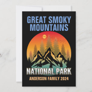 Invitación Parque nacional personalizado Great Smoky Mountain