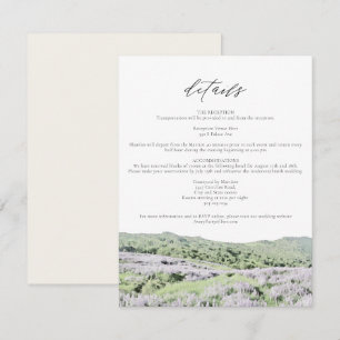 Invitación PARQUE NACIONAL REDWOOD Detalles de la floral de l