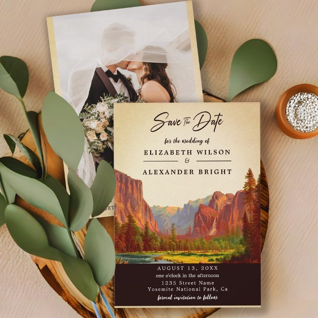 Invitación Parque Nacional Yosemite California salve la fecha (Subido por el creador)