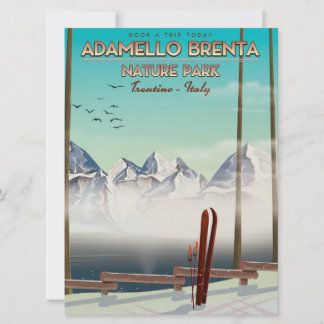 Invitación Parque natural Adamello Brenta Italia Impresión de
