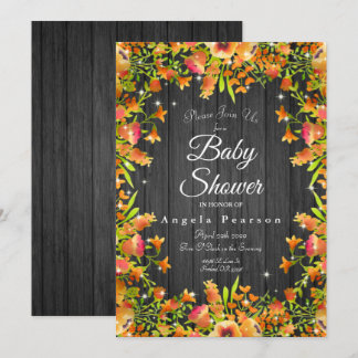 Invitación Parques florales de color acuático en otoño de mad