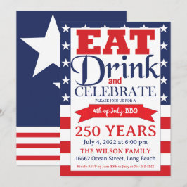 Invitación Parrillada de 250 años de independencia