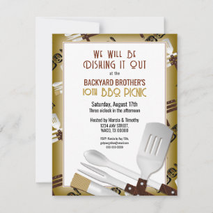 Invitación Parrillada de barbacoa