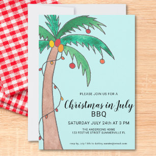 Invitación Parrillada de Navidad en Julio Palma