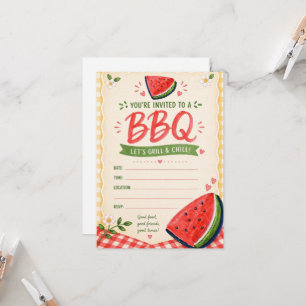Invitación Parrillada de verano