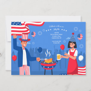 Invitación Parrillada del 4 de julio