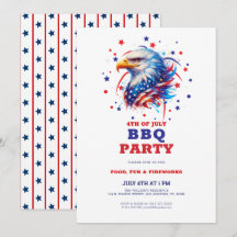 Parrillada del águila americana patriótica