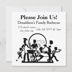 Invitación Parrillada familiar personalizada