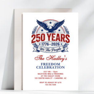 Invitación Parrillada Familiar por el 250 Aniversario de Amér