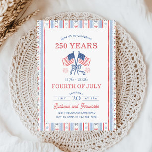 Invitación Parrillada Familiar por el 250 Aniversario de Amér