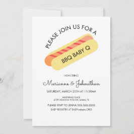 Invitación Parrillada para Baby Shower Parrillada en el patio