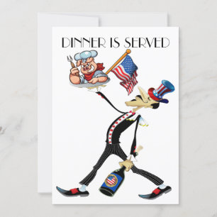 Invitación Parrillada patriótica