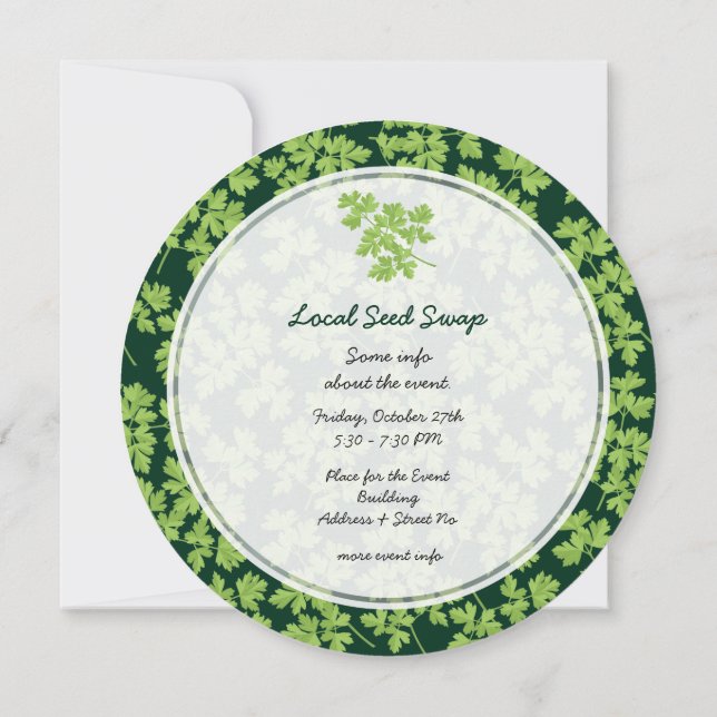 Invitación Parsley (Reverso)