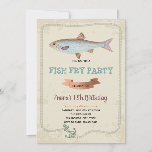 Invitación Parte de la pecera (Anverso)