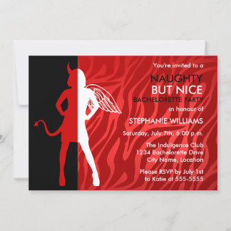 Invitación Parte traviesa pero agradable de la soltera