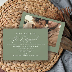 Invitación Participación de Bodas de fotografía con letras de