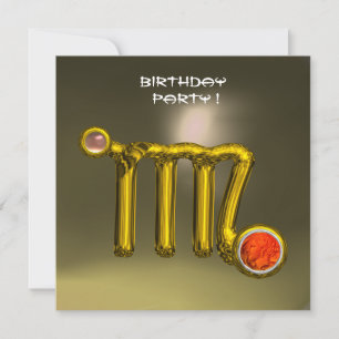INVITACIÓN PARTIDA DEL CUMPLEAÑOS DE JEWEL GRY DEL RÓTULO VIR