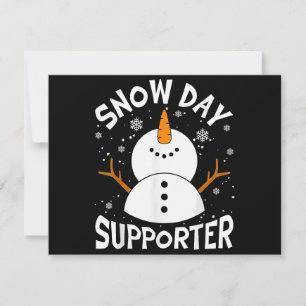 Invitación Partidario del Día de Nieve Copo de Nieve Divertid