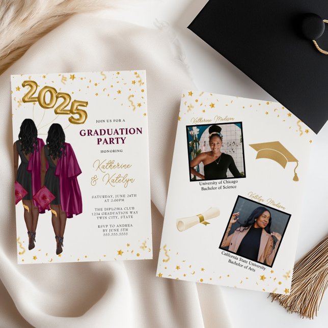 Invitación Partido Africano Americano de Doble Graduación (Subido por el creador)