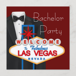 Invitación Partido Bachelor de Las Vegas