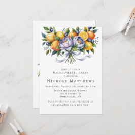 Invitación Partido Bachelorette de Citrus Mediterráneo