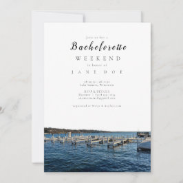 Invitación Partido Bachelorette de Lake Geneva Wisconsin