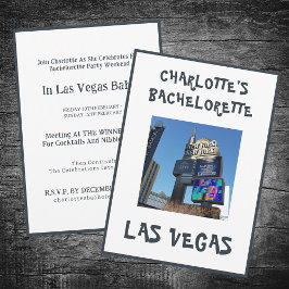 Invitación Partido Bachelorette de Las Vegas