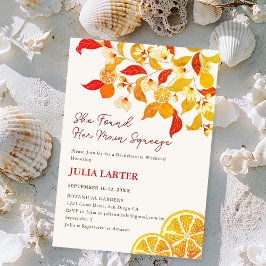 Invitación Partido Bachelorette Fiesta del té de limón otoño