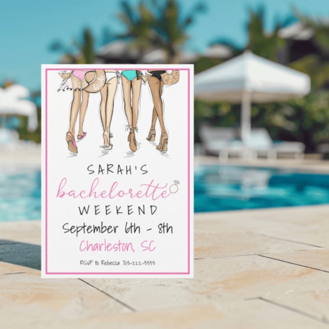 Invitación Partido Bachelorette Fin de Semana Anillo de Bikin (Subido por el creador)