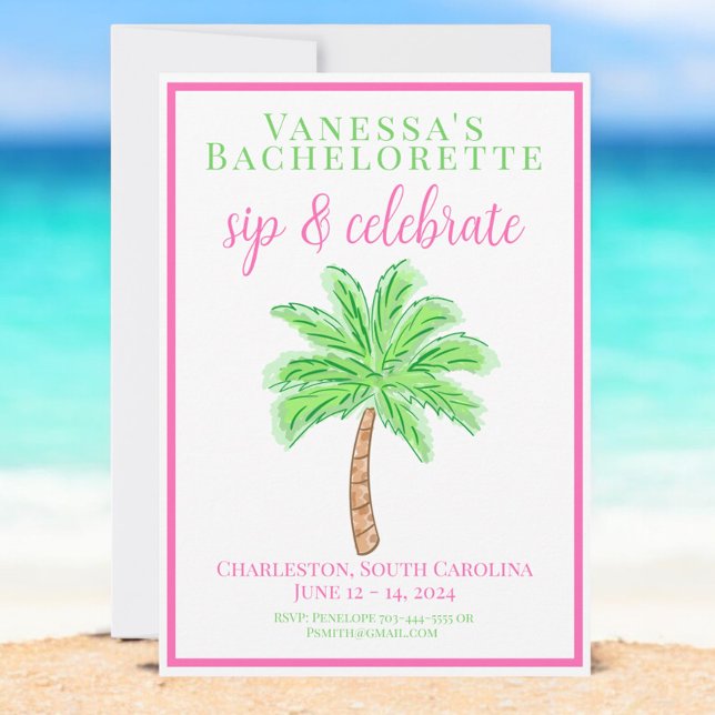 Invitación Partido Bachelorette Sip celebra la adormidera del (Subido por el creador)